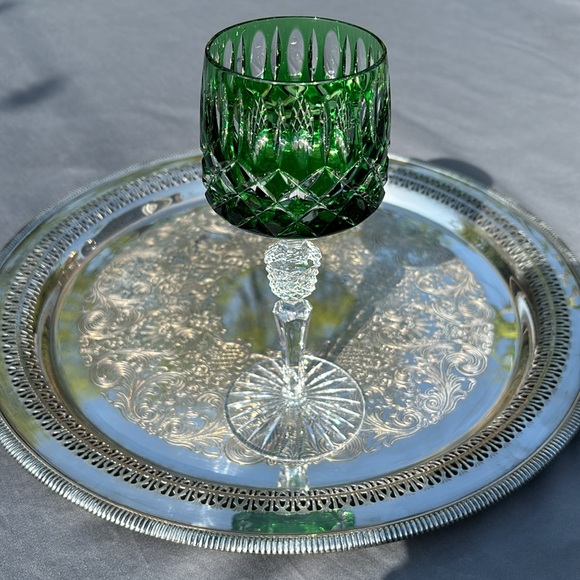 ❤️💙💚💛 Genuine Vintage Austrian Colored Crystal Wine Glasses - Picture 5 of 7